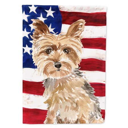 Carolines Treasures Patriotic USA Fox Terrier Flag Canvas House Size CK1706CHF